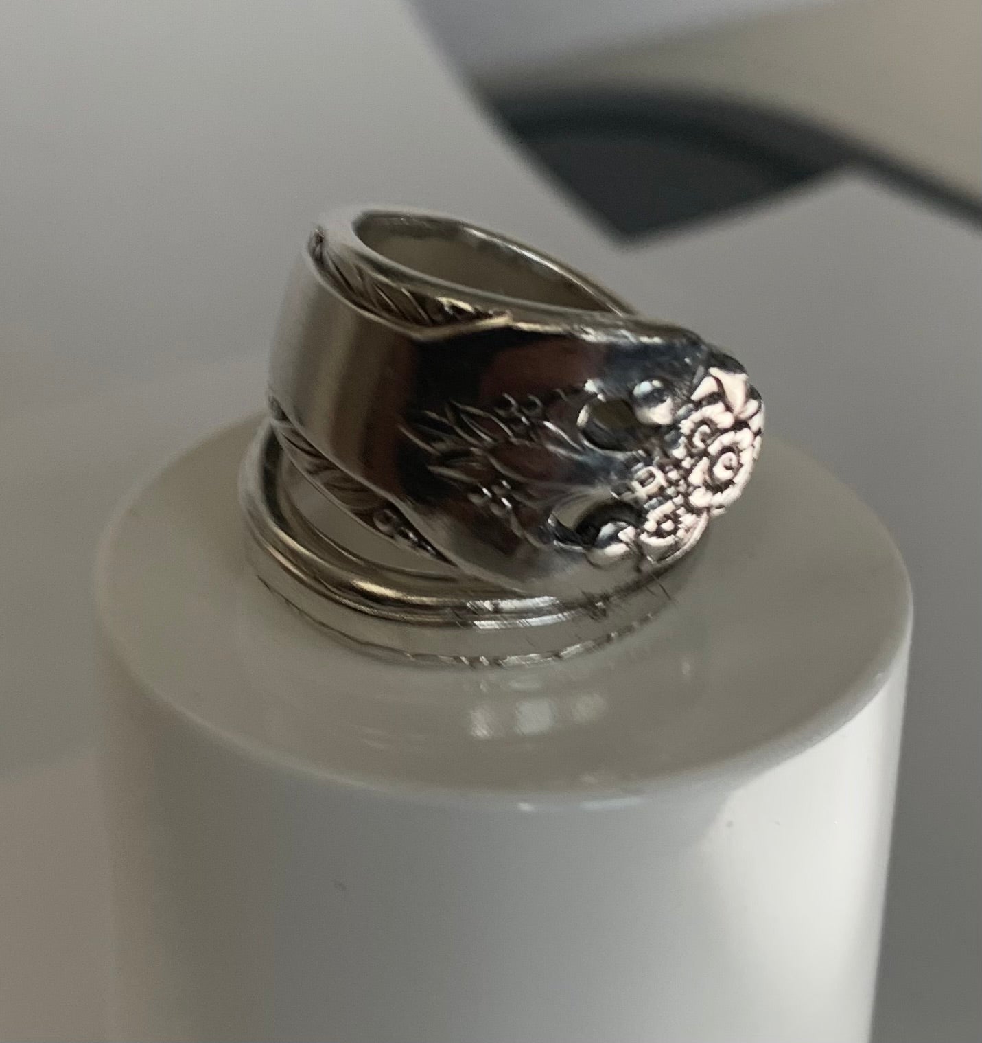 Silver Spoon Ring size 10