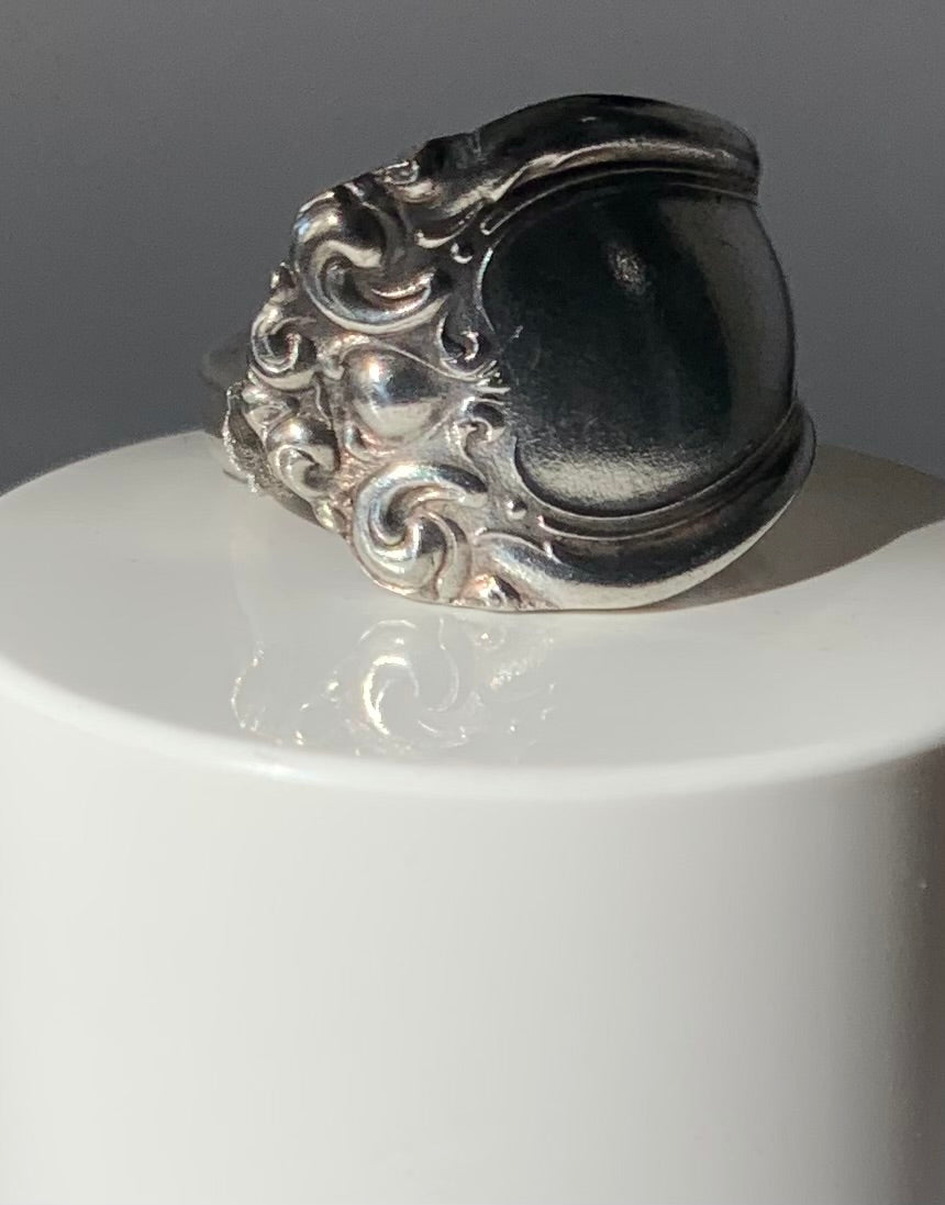 Silver Spoon Ring size 9