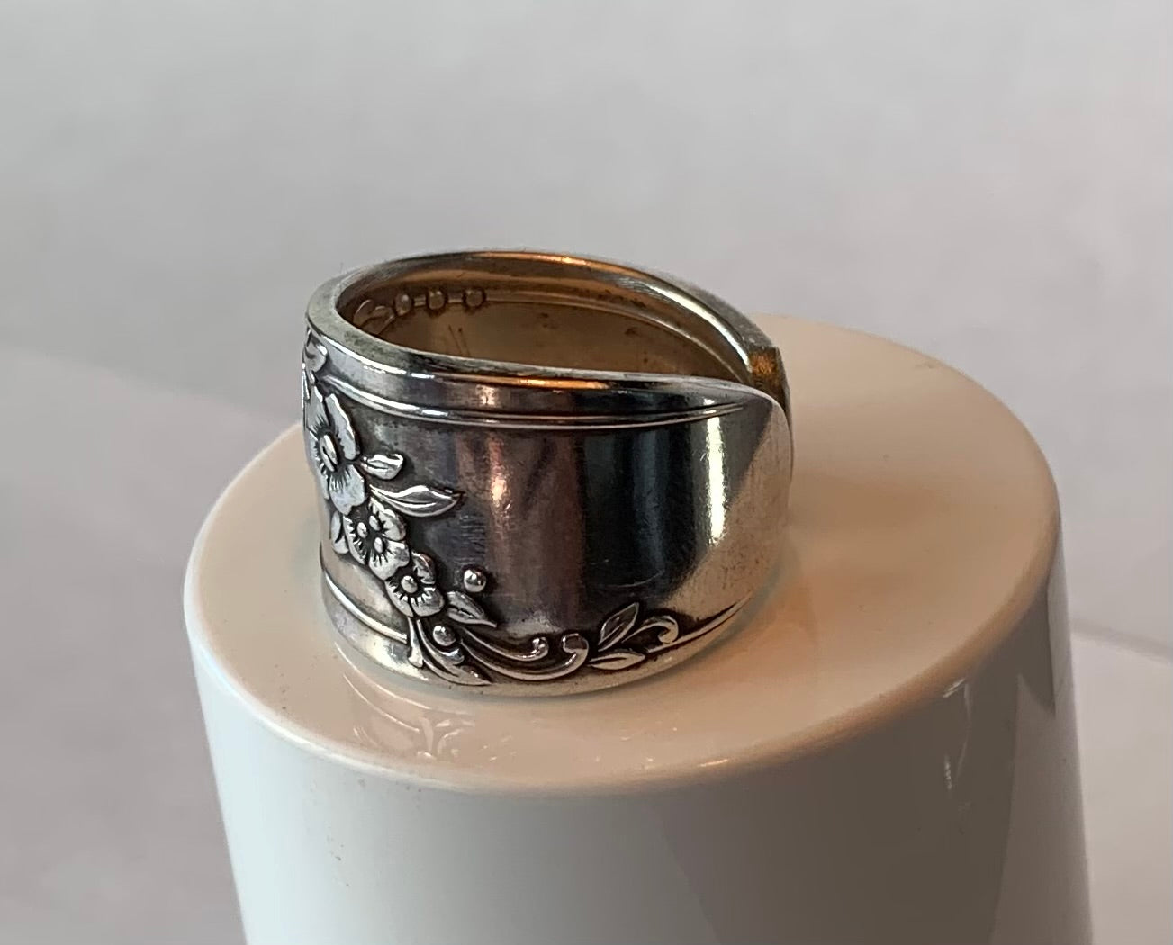 Silver Spoon Ring size 9