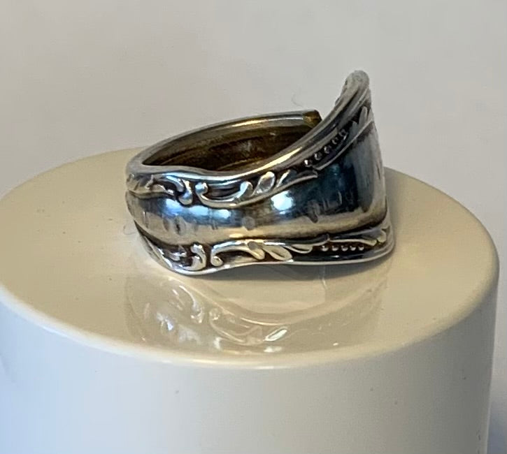 Silver Spoon Ring 7.5