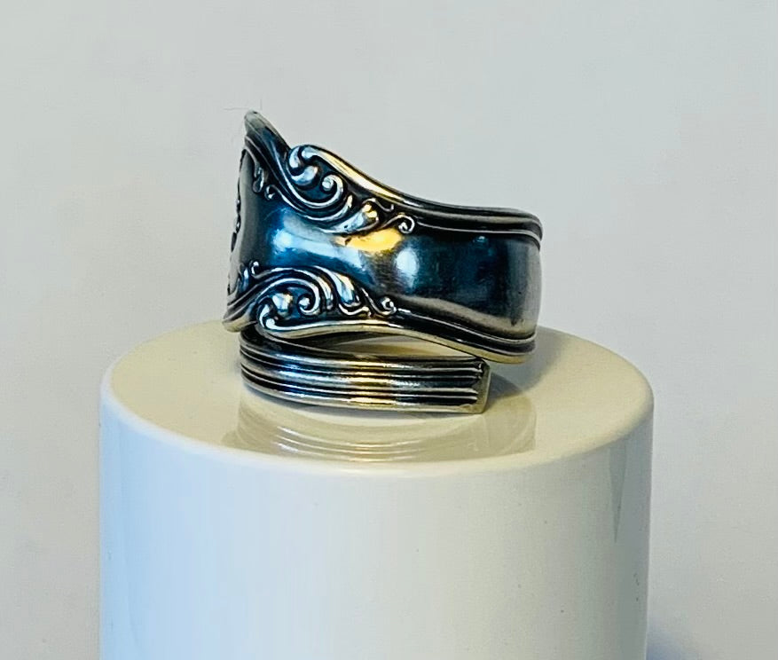 Silver Spoon Ring size 9