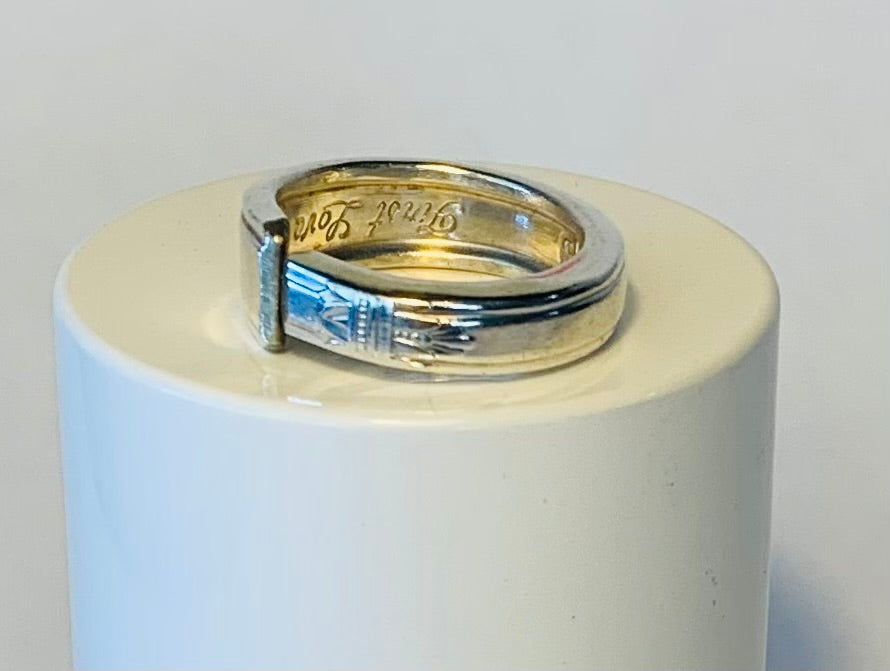 Silver Spoon Ring size 6.5