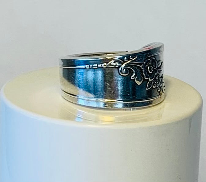 Silver Spoon Ring size 8