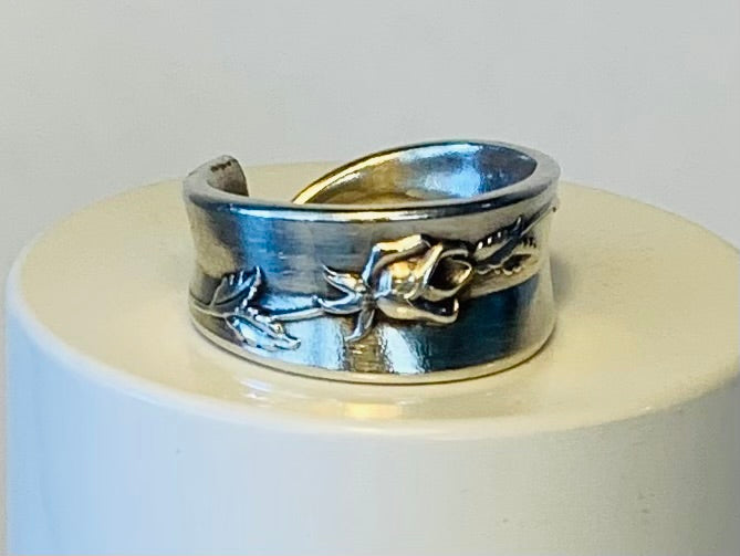 Silver Spoon Ring size 6.5