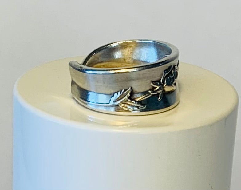 Silver Spoon Ring size 6.5
