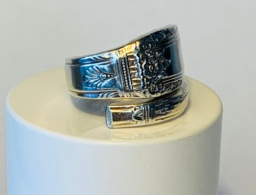 Silver Spoon Ring size 8