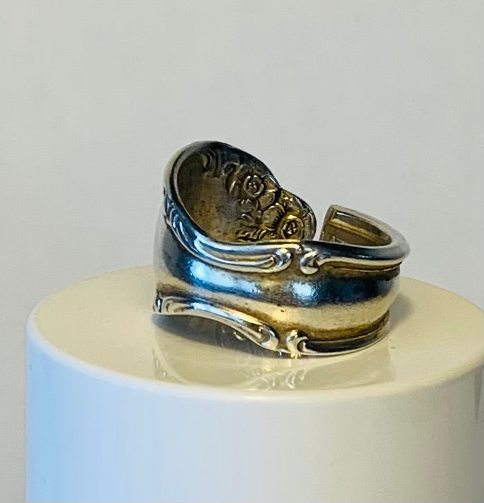 Silver Spoon Ring size 8