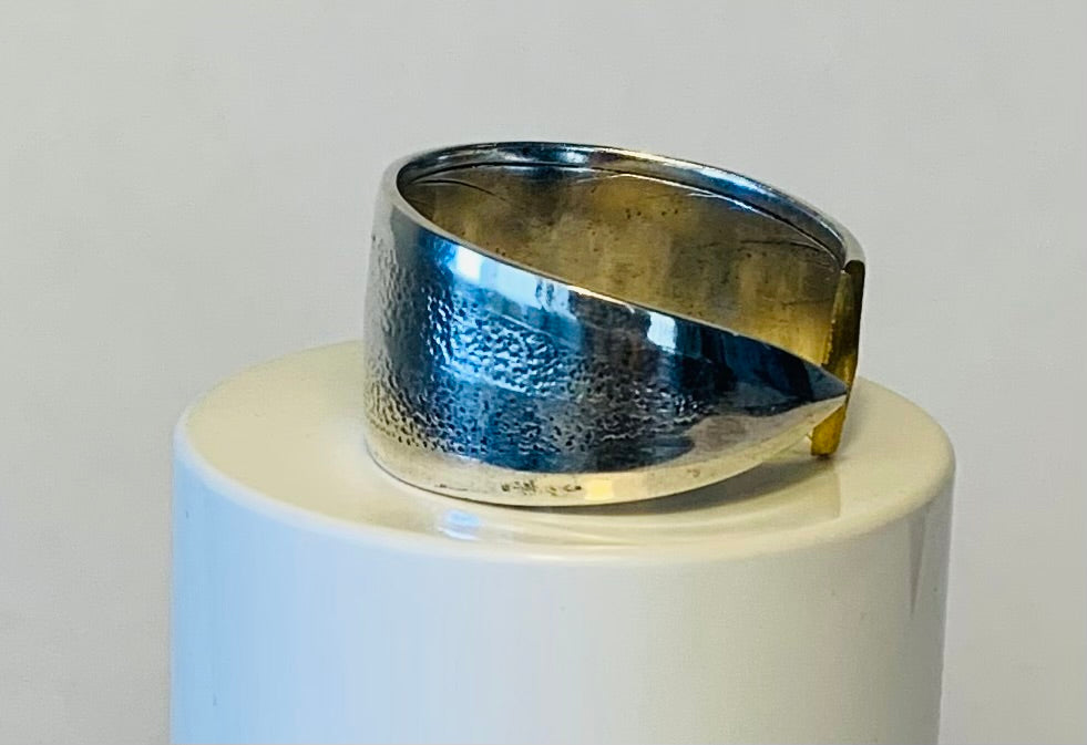 Silver Spoon Ring 14.5