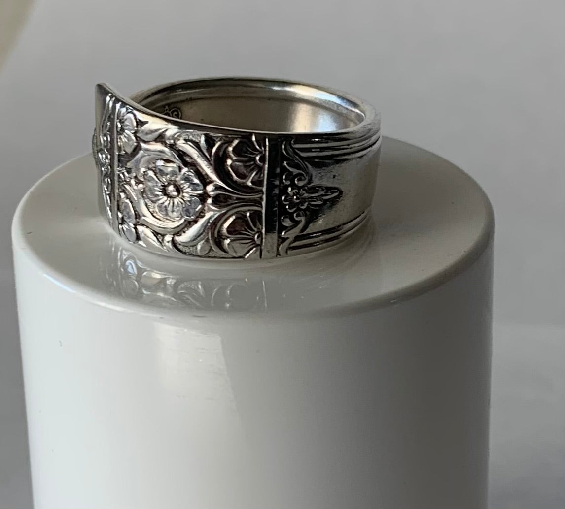 Silver Spoon Ring size 11.5