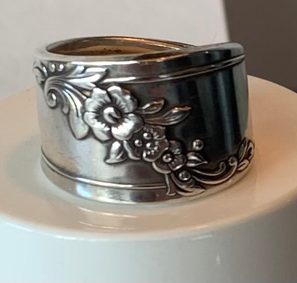 Silver Spoon Ring size 9