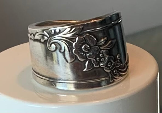 Silver Spoon Ring size 9