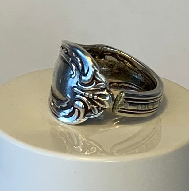 Silver Spoon Ring 7.5