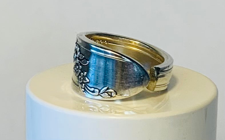Silver Spoon Ring size 8