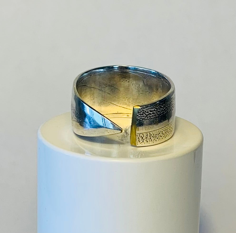 Silver Spoon Ring 14.5