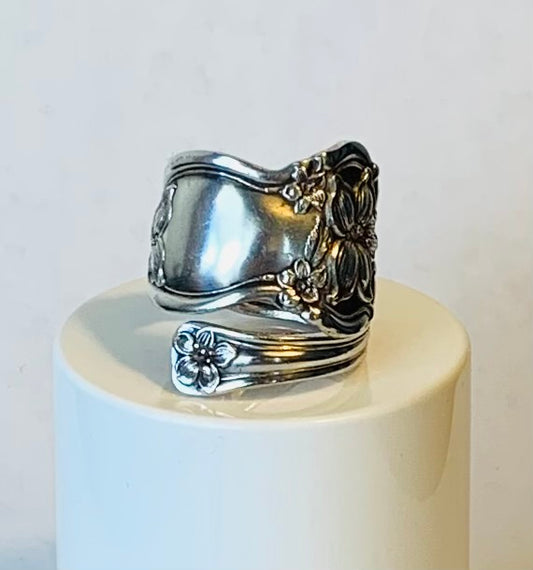 Silver Spoon Ring size 10